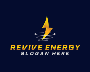 Lightning Thunder Energy logo design