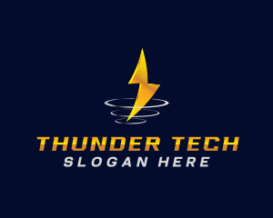 Lightning Thunder Energy logo design