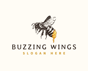 Organic Bee Honey logo design