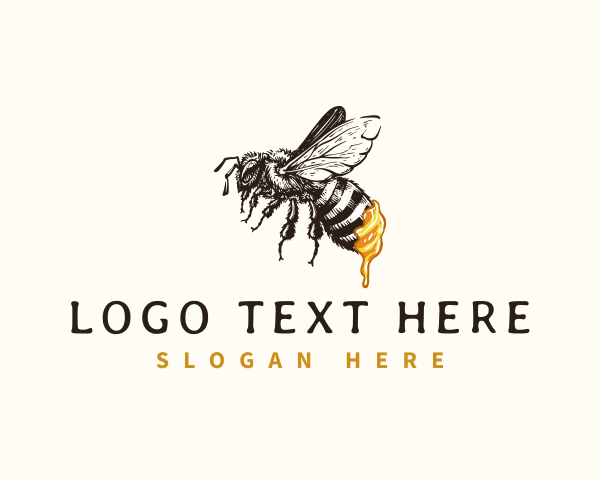 Bee Hive logo example 4