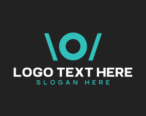 Neon Abstract Person logo