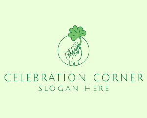 Shamrock Ireland Hand logo design