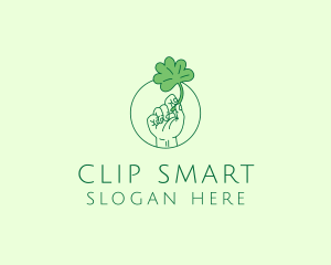 Shamrock Ireland Hand logo design