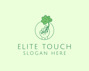 Shamrock Ireland Hand logo design