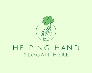 Shamrock Ireland Hand logo