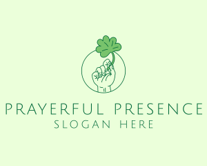 Shamrock Ireland Hand logo design