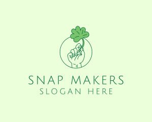 Shamrock Ireland Hand logo design