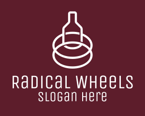 Bottle Wheel Brewery logo design