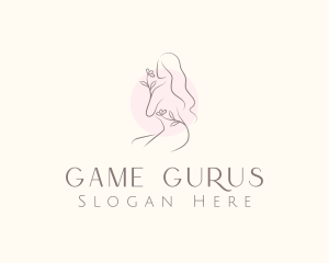Nude Floral Woman logo
