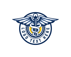 Medical - Medical Caduceus Staff logo design