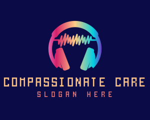 Modern Colorful Headset logo design