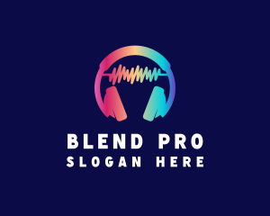 Modern Colorful Headset logo design