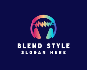 Modern Colorful Headset logo design