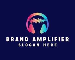 Modern Colorful Headset logo design