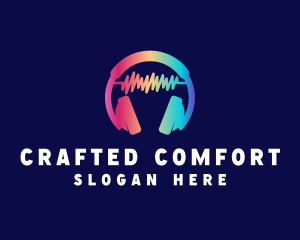 Modern Colorful Headset logo design