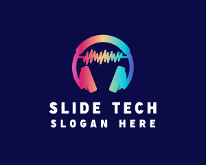 Modern Colorful Headset logo design