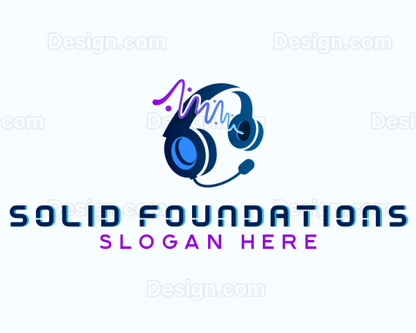 Audio Sound Headset Logo