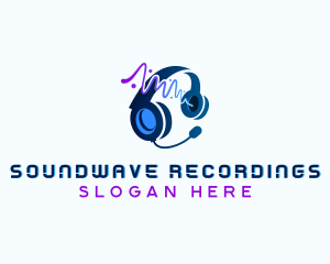 Audio Sound Headset logo design