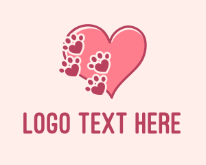 Lovely Animal Pawprint  logo