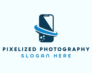 Mobile Phone Communication  logo design