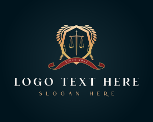 Legal Justice Sword Scale logo