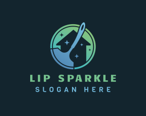 Sparkle House Squeegee logo design