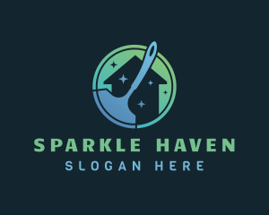 Sparkle House Squeegee logo design