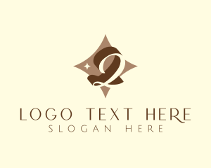 Elegant Script Letter Q Logo