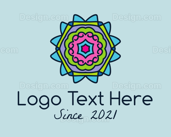 Colorful Kaleidoscope Decoration Logo