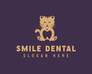 Cat Pediatric Dentist logo design