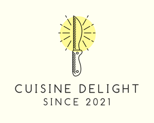 Chef Kitchen Knife logo design