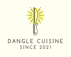 Chef Kitchen Knife logo design