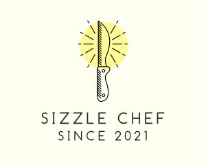 Chef Kitchen Knife logo design