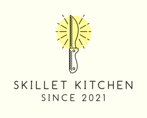 Chef Kitchen Knife logo design