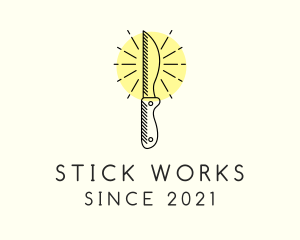 Chef Kitchen Knife logo design