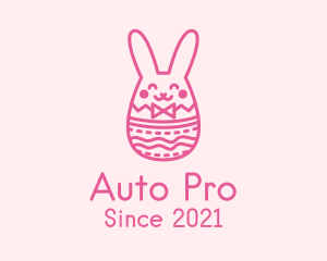 Pink Easter Egg Bunny  logo
