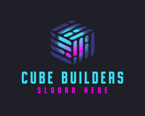 Cube Tech Sphere logo design