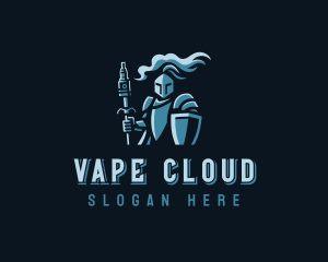 Medieval Knight Vape logo design