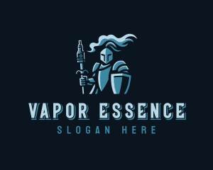 Medieval Knight Vape logo design