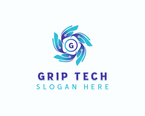 Cyber Technology Software logo design