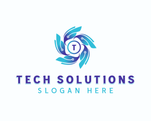 Cyber Technology Software logo design