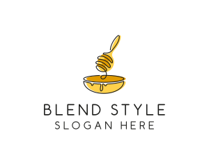 Honey Dipper Bowl Kitchen logo design