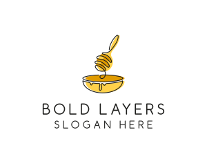 Honey Dipper Bowl Kitchen logo design