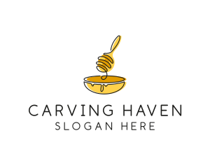 Honey Dipper Bowl Kitchen logo design