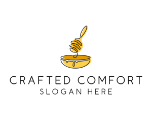 Honey Dipper Bowl Kitchen logo design