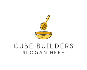 Honey Dipper Bowl Kitchen logo design