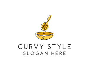 Honey Dipper Bowl Kitchen logo design