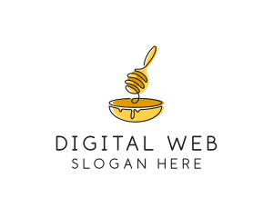 Honey Dipper Bowl Kitchen logo design