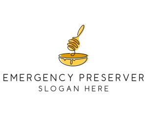 Honey Dipper Bowl Kitchen logo design