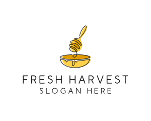 Honey Dipper Bowl Kitchen logo design